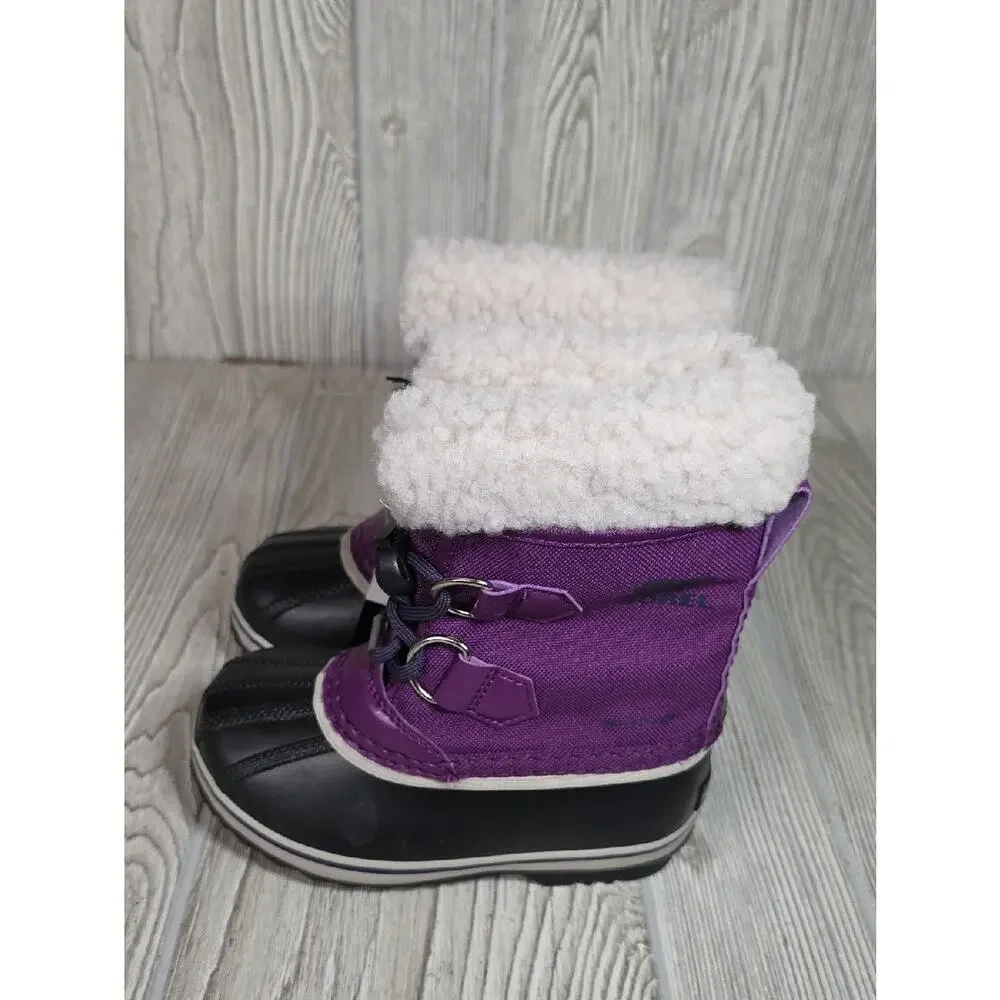 Sorel Yoot Pac Nylon Waterproof Winter Boots Toddler Kids Size 9 NEW
